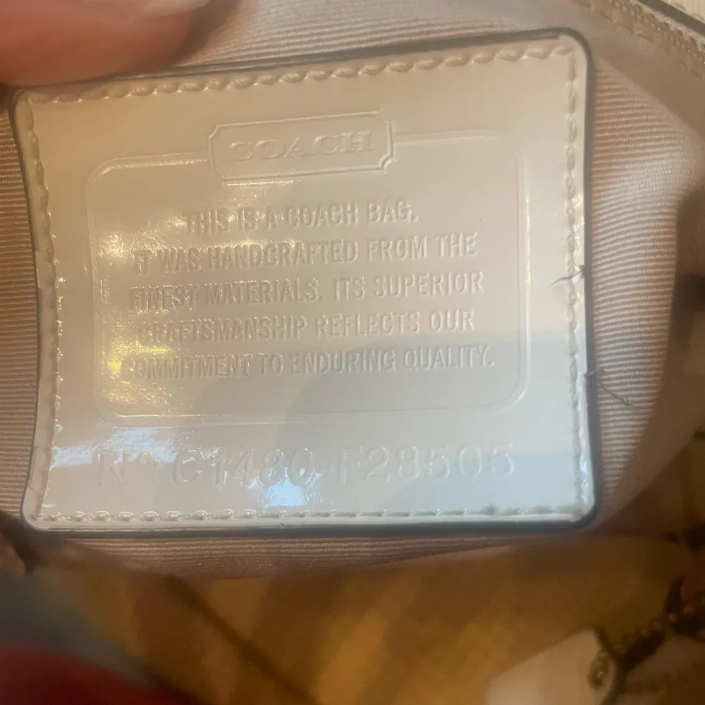 Coach Signature stripe Nancy purse - GUC